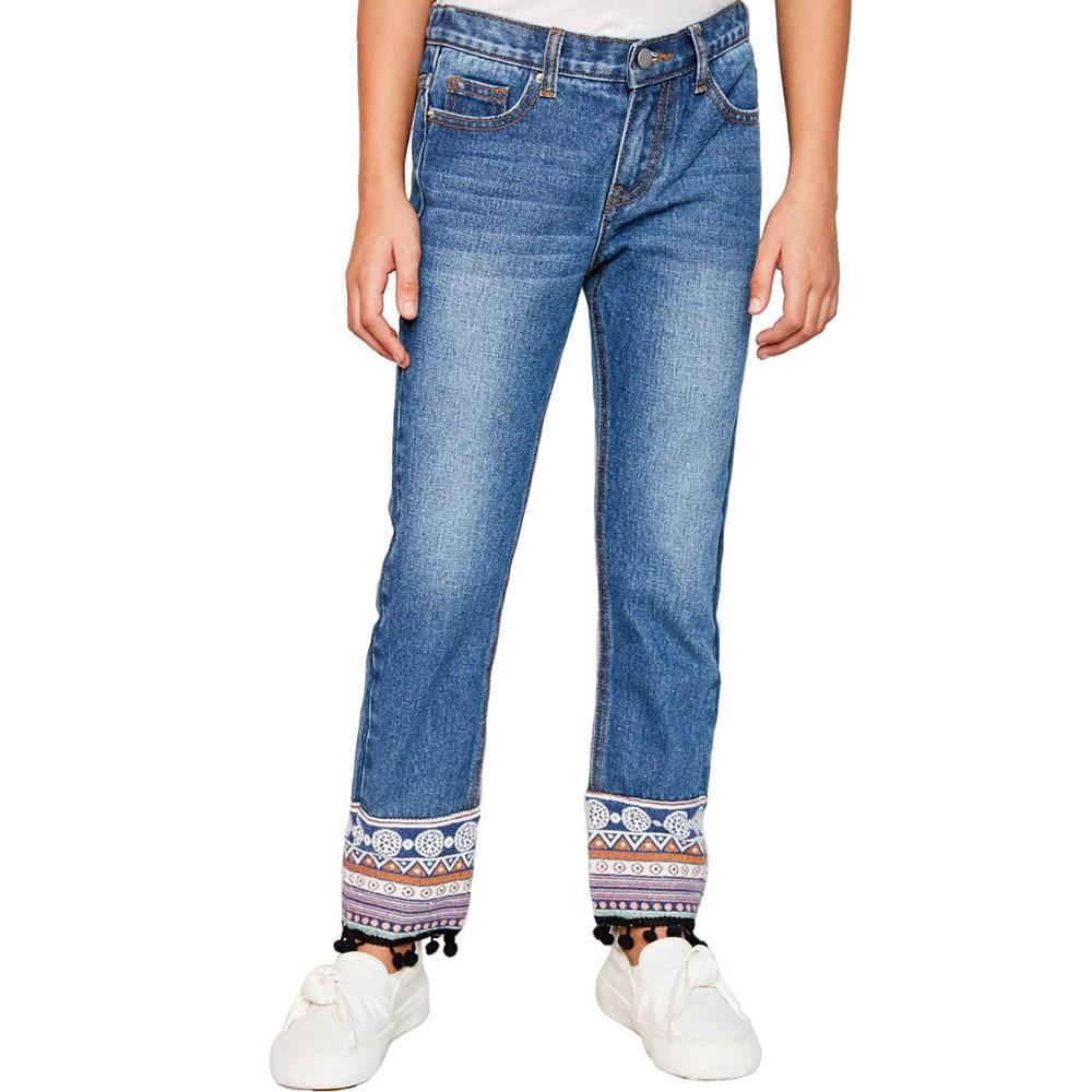 Hayden Girl's Embroidered Ankle Jeans