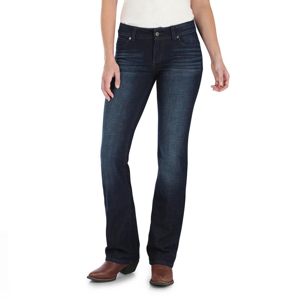 Wrangler Women's Mid Rise Boot Cut Jeans