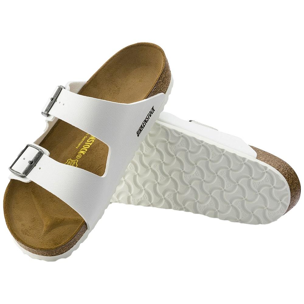 white arizona sandals