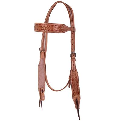 NRS Pink Buckstitch Chocolate Roughtout Browband Headstall N/A Horse 