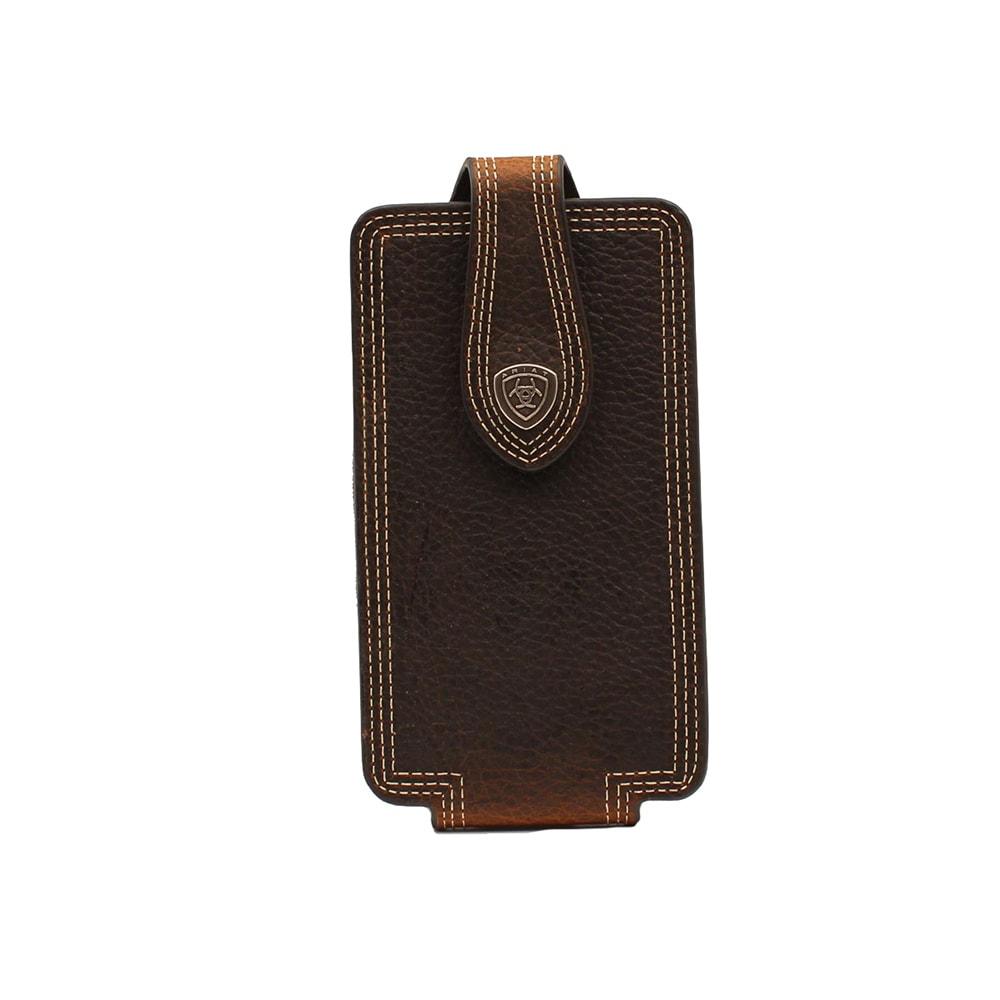 Dark Brown Leather Phone Case