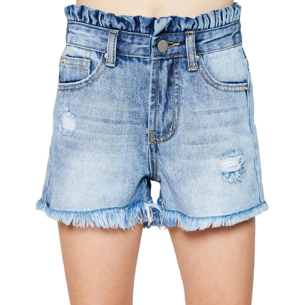 Hayden Girl's Distressed High Waisted Shorts