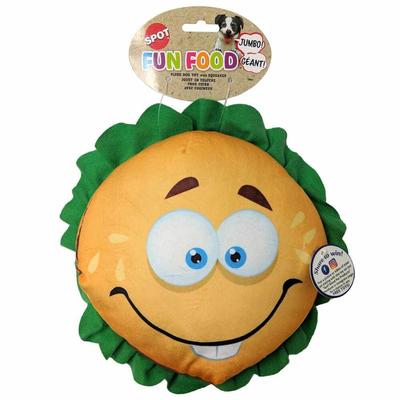 Fun Food Jumbo Hamburger Dog Toy