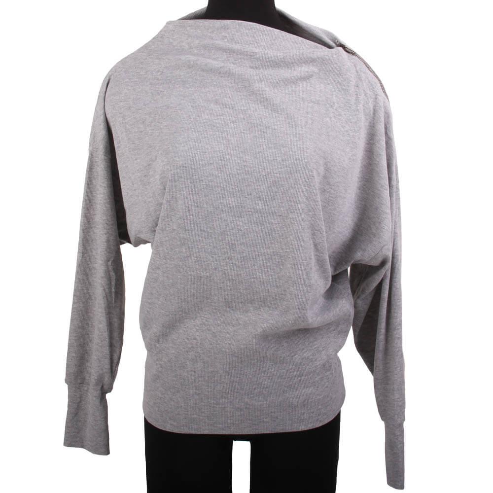 Hayden Girl's Grey Zip Sweater