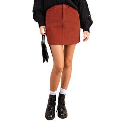 Kori Women's Corduroy Mini Skirt