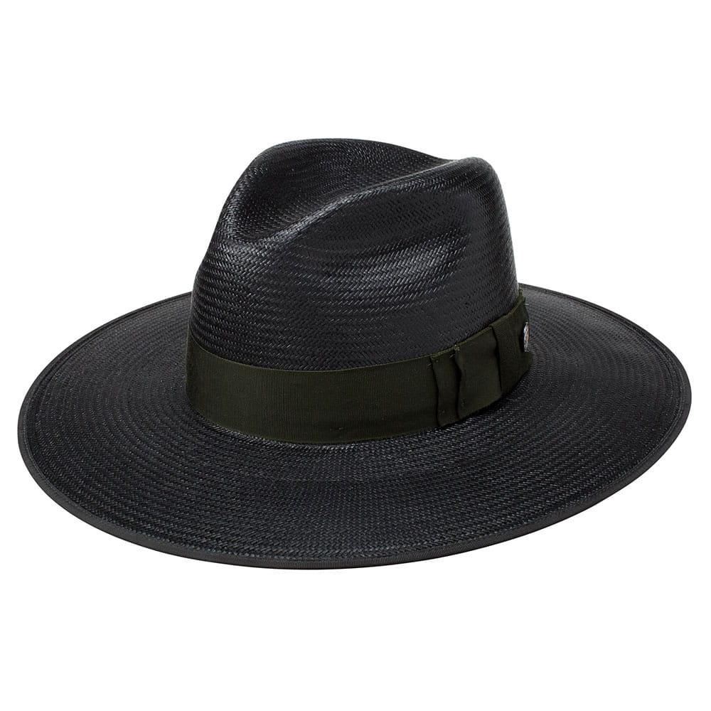 Stetson Womens Black Tri- City Straw Hat