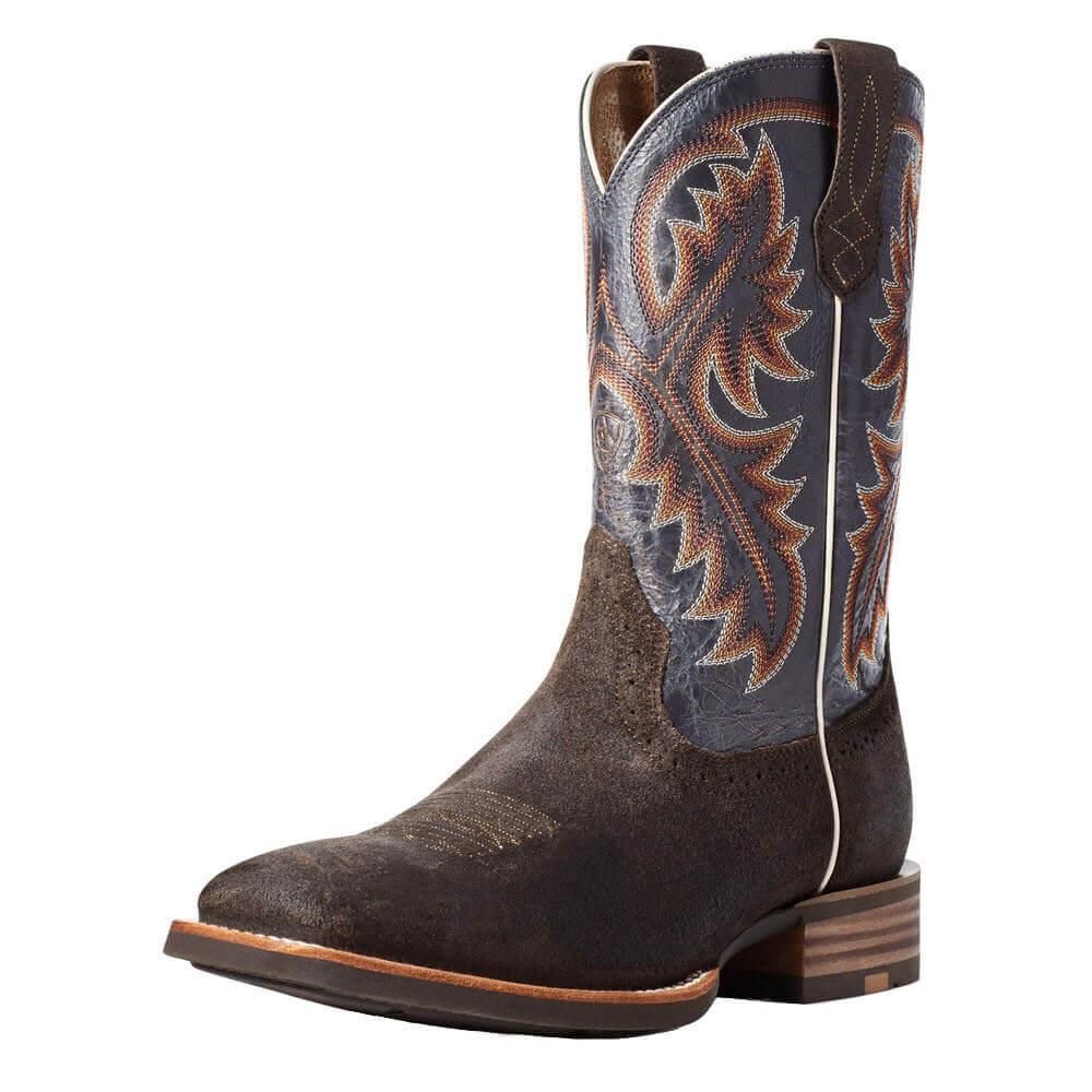 Ariat Men's Quickdraw Galactic Blue Creek Mud Western Boots