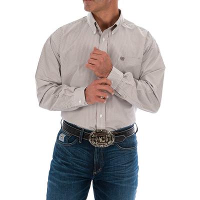  Cinch Men's Tencel Khaki Button Down Western Shirt