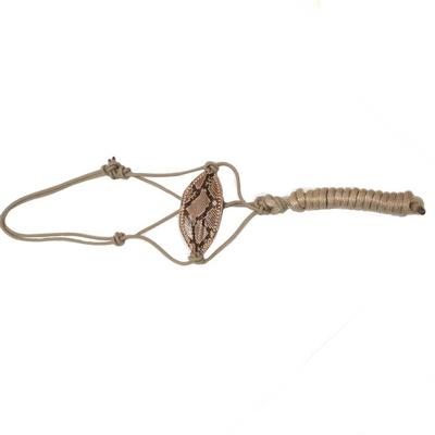Rope Halter with Exotic Print Bronc Nose