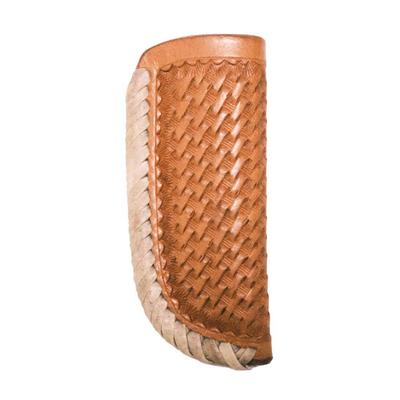  Basket- Weave Leather With Rawhide Knife Sheath