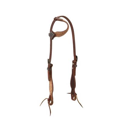 Roughout Canyon Rose Oiled Single Ear Headstall