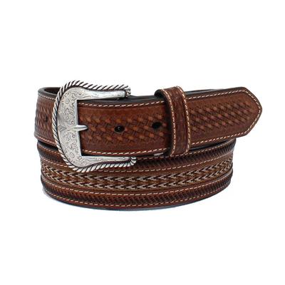 Nocona Men's Western Braided Inlay Belt