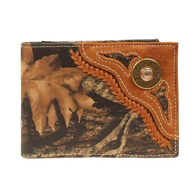 Nocona Men's 12 Gauge Mossy Oak Tri-fold Wallet