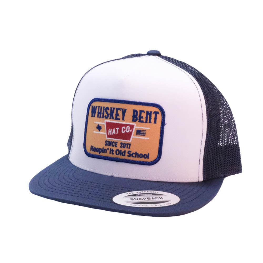 WHISKEY BENT HAT CO Green/Yellow Old School Trucker Adjustable Hat 