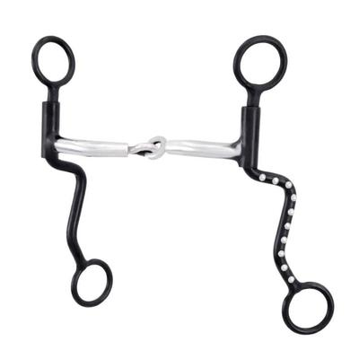 Partrade Pinchless Shank Snaffle Bit with Dots