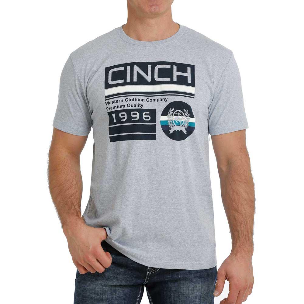 Cinch Men's Grey Logo T-Shirt