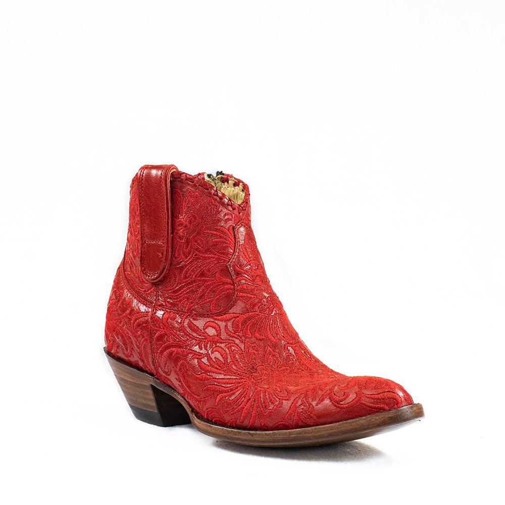 Azulado Women's Red Mila Ankle Boots