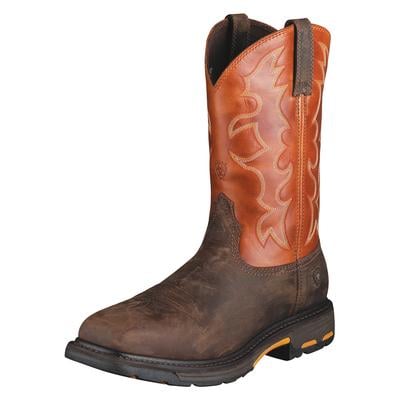 Ariat Workhog Square Toe Tall Shaft Mens Work Boots