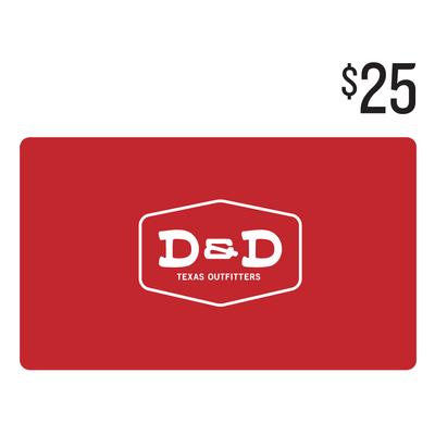  D & D $25 Gift Card