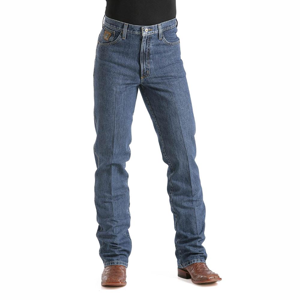 Cinch Men's Bronze Label Dark Stonewash Slim Fit Jeans