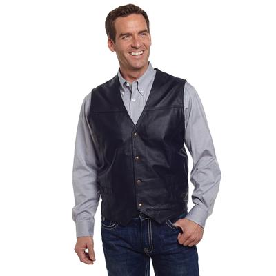 Cripple Creek Snap Front Nappa Leather Vest 
