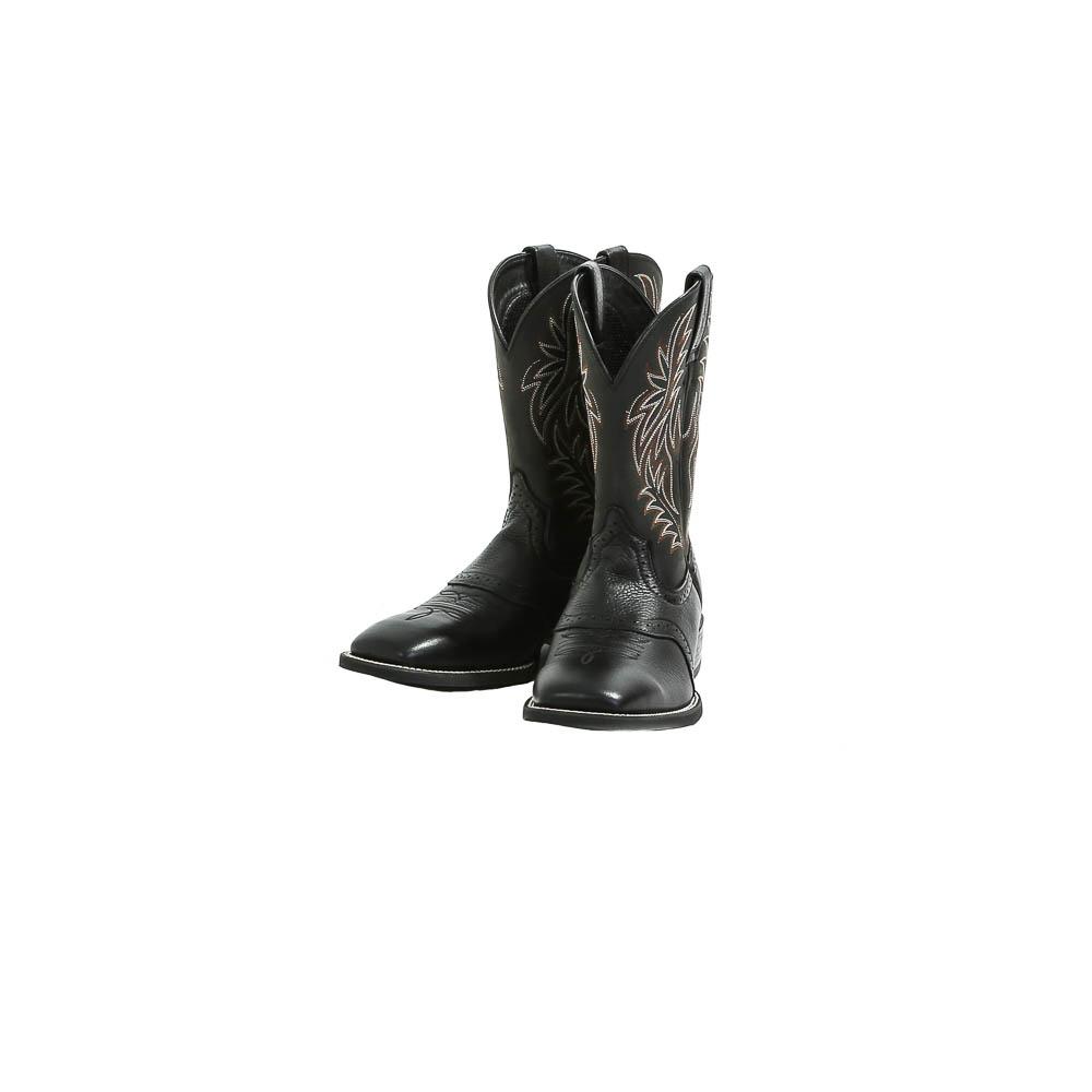 ariat black leather boots