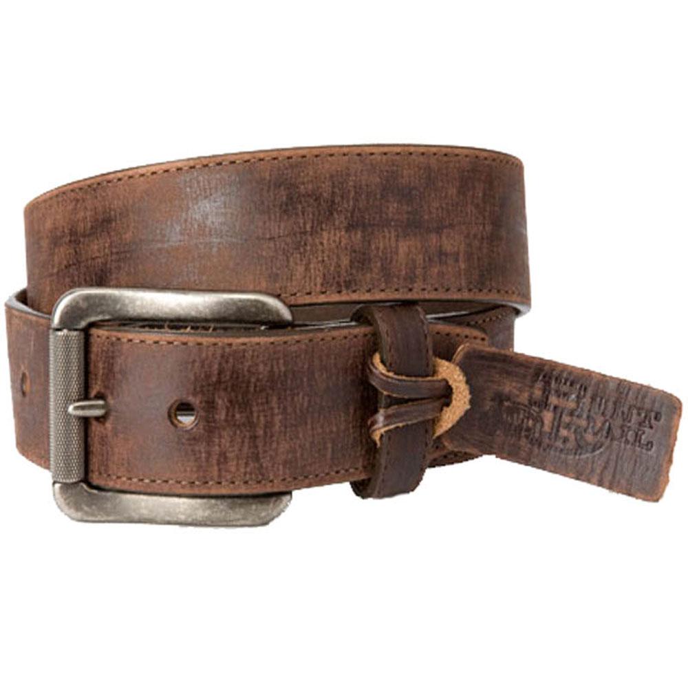 Justin Men's Burnished Brown Rugged Leather Belt