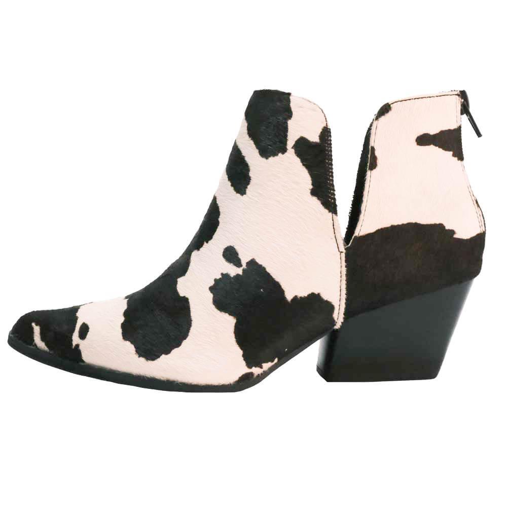 Women's Cow Hair Yuri Ankle Boots