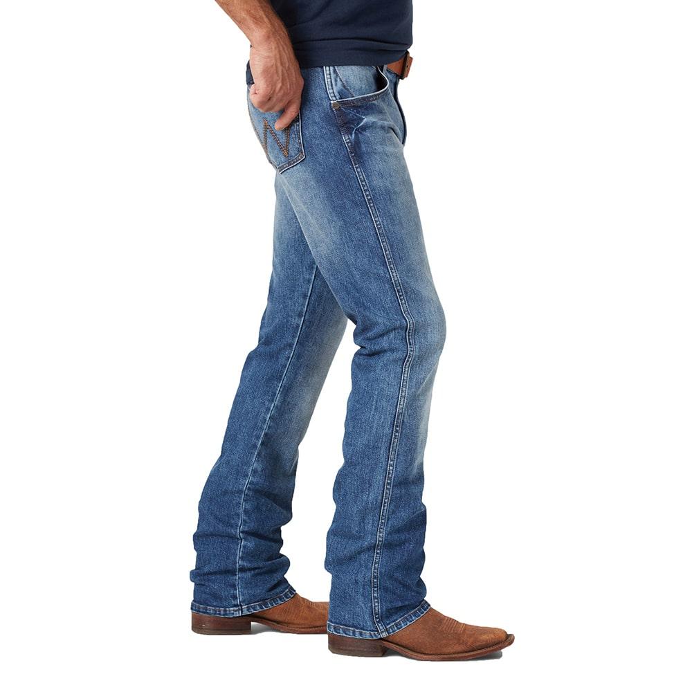 wrangler slim boot cut jeans