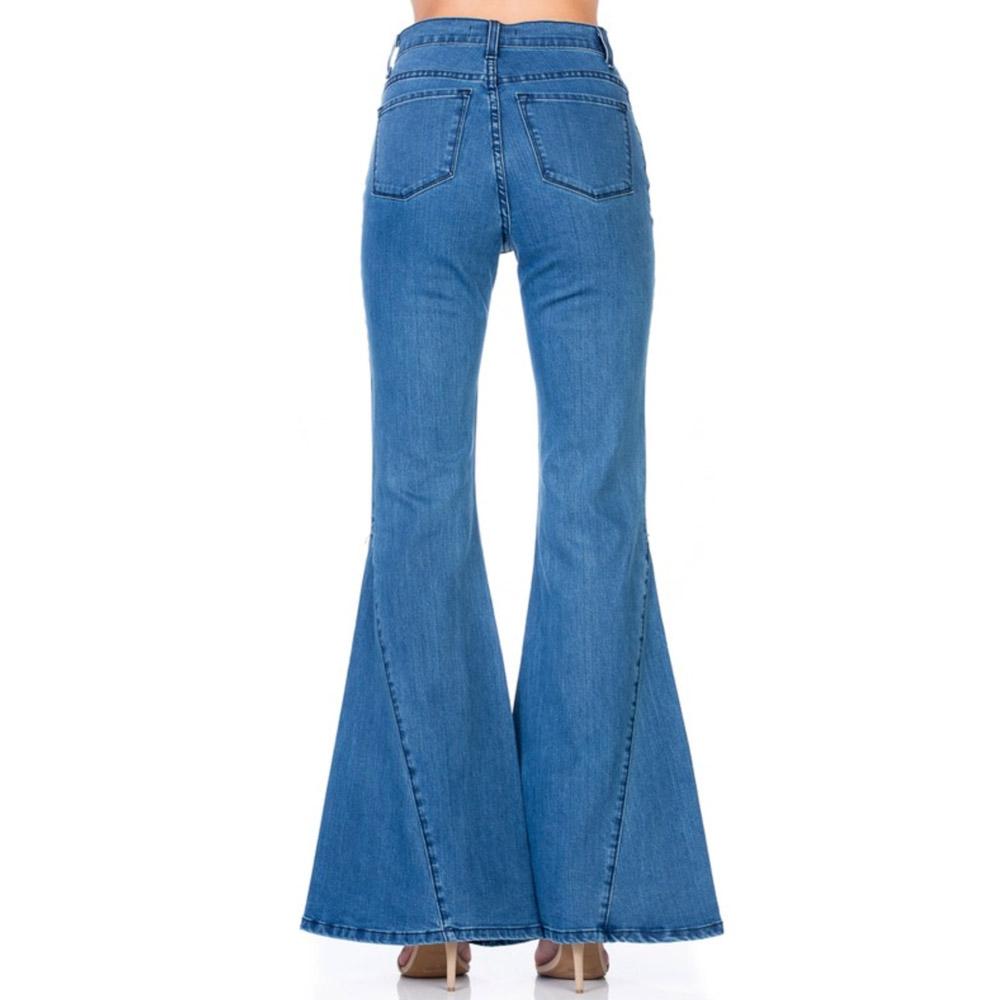 O2 Denim Women's High Waist Flare Jeans